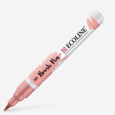 Talens Ecoline Brush Pen Fırça Uçlu Kalem 381 Pastel Red - 1