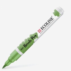 Talens Ecoline Brush Pen Fırça Uçlu Kalem 657 Bronze Green - 1