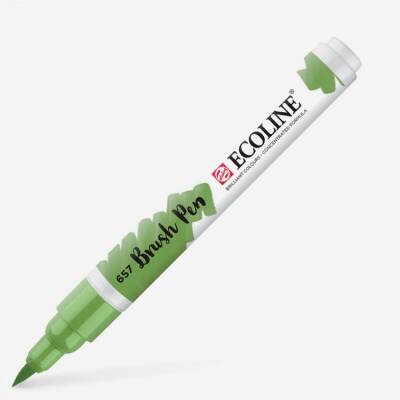 Talens Ecoline Brush Pen Fırça Uçlu Kalem 657 Bronze Green - 1