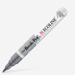 Talens Ecoline Brush Pen Fırça Uçlu Kalem 704 Grey - 1
