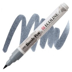 Talens Ecoline Brush Pen Fırça Uçlu Kalem 717 Cold Grey - 1
