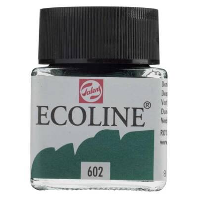 Talens Ecoline Sıvı Suluboya 30 ml. 602 Deep Green - 1