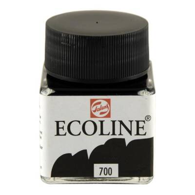 Talens Ecoline Sıvı Suluboya 30 ml. 700 Black - 1