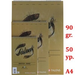 Talens Eskiz Bloğu 90 gr 50 yp A4 - 1