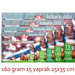 Talens Resim Bloğu 160 gr 15 yp 25x35 cm - 1