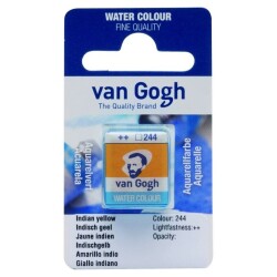 Talens Van Gogh 1/2 Tablet Sulu Boya 244 Indian Yeloow - Talens