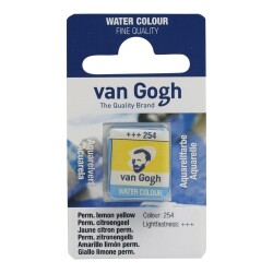 Talens Van Gogh 1/2 Tablet Sulu Boya 254 Permanent Lemon Yellow - Talens