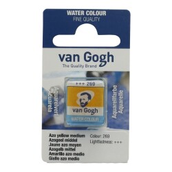 Talens Van Gogh 1/2 Tablet Sulu Boya 269 Azo Yellow Medium - Talens