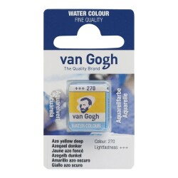 Talens Van Gogh 1/2 Tablet Sulu Boya 270 Azo Yellow Deep - Talens