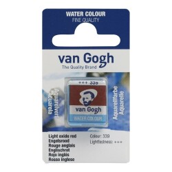 Talens Van Gogh 1/2 Tablet Sulu Boya 339 Light Oxide Red - Talens