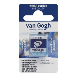Talens Van Gogh 1/2 Tablet Sulu Boya 506 Ultramarine Deep - Talens