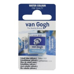 Talens Van Gogh 1/2 Tablet Sulu Boya 512 Cobalt Blue (Ultramarine) - Talens