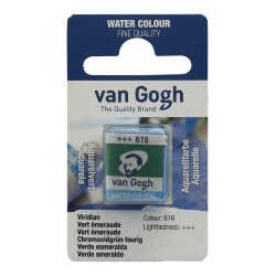 Talens Van Gogh 1/2 Tablet Sulu Boya 616 Viridian - Talens