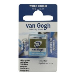 Talens Van Gogh 1/2 Tablet Sulu Boya 620 Olive Green - Talens