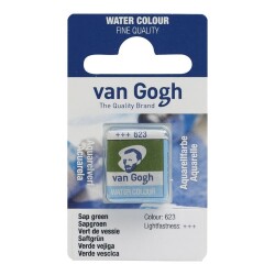 Talens Van Gogh 1/2 Tablet Sulu Boya 623 Sap Green - Talens