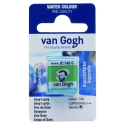 Talens Van Gogh 1/2 Tablet Sulu Boya 748 Davy's Grey - Talens