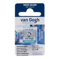 Talens Van Gogh 1/2 Tablet Sulu Boya 843 Interference White - Talens