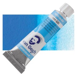 Talens Van Gogh 10 ml. Tüp Sulu Boya 535 Cerulean Blue (Phthalo) - 1