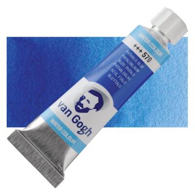 Talens Van Gogh 10 ml. Tüp Sulu Boya 570 Phthalo Blue - 1