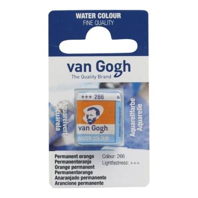 Talens Van Gogh 1/2 Tablet Sulu Boya 266 Permanent Orange - 1