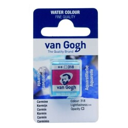 Talens Van Gogh 1/2 Tablet Sulu Boya 318 Carmine - 1