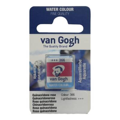 Talens Van Gogh 1/2 Tablet Sulu Boya 366 Quinacridone Rose - 1