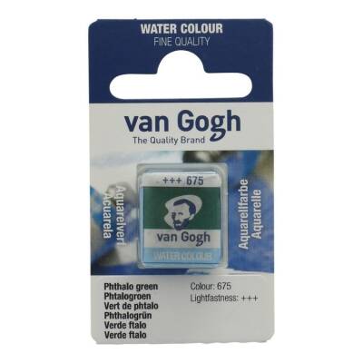 Talens Van Gogh 1/2 Tablet Sulu Boya 675 Phthalo Green - 1