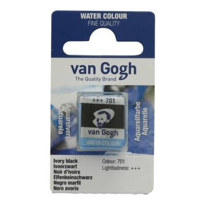 Talens Van Gogh 1/2 Tablet Sulu Boya 701 Ivory Black - 1