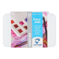 Talens Van Gogh Tablet Sulu Boya 12'li Pinks & Violets - 1