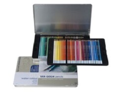 Talens Van Gogh Watercolor Pencil Aquarel Boya 60 Renk Metal Kutu - 1