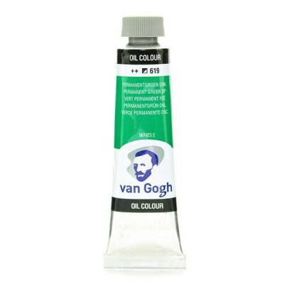Talens Van Gogh Yağlı Boya 40 ml. 619 Permanent Green Deep - 1
