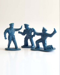 Tek Renk Polis Figürü 1/50 3 Adet - Eshel