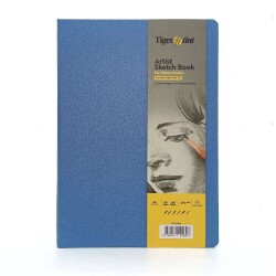 Tigertint Sketch Book Sert Kapaklı Eskiz Defteri 140 gr A4 80 yp Gök Mavi - 1