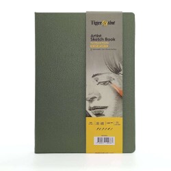 Tigertint Sketch Book Sert Kapaklı Eskiz Defteri 140 gr A4 80 yp Mint Yeşili - 1