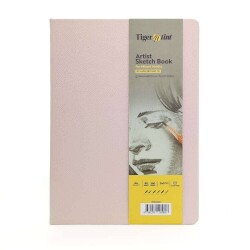 Tigertint Sketch Book Sert Kapaklı Eskiz Defteri 140 gr A4 80 yp Pudra Pembe - 1