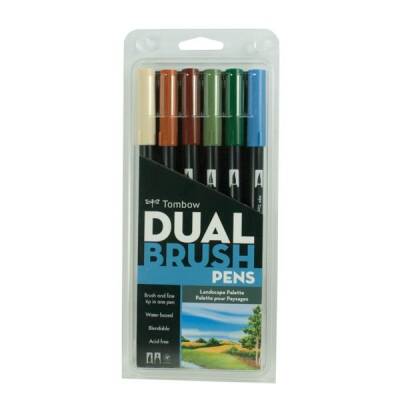 Tombow Dual Brush Pen 6 RENK SET LANDSCAPE - 1