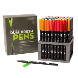 Tombow Dual Brush Pen 96 RENK DISPLAY SET - 1