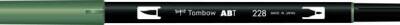 Tombow Dual Brush Pen Grafik Çizim Kalemi 228 Gray Green - 1