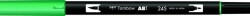 Tombow Dual Brush Pen Grafik Çizim Kalemi 245 Sap Green - 1