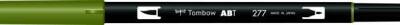 Tombow Dual Brush Pen Grafik Çizim Kalemi 277 Dark Green - 1