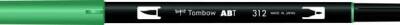 Tombow Dual Brush Pen Grafik Çizim Kalemi 312 Holly Green - 1
