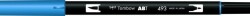 Tombow Dual Brush Pen Grafik Çizim Kalemi 493 Reflex Blue - 1