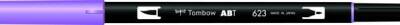 Tombow Dual Brush Pen Grafik Çizim Kalemi 623 Purple Sage - 1
