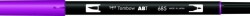 Tombow Dual Brush Pen Grafik Çizim Kalemi 685 Deep Magenta - 1