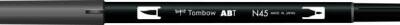 Tombow Dual Brush Pen Grafik Çizim Kalemi N45 Cool Gray 10 - 1
