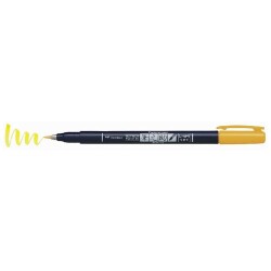 Tombow Fudenosuke Fırça Uçlu Kalem Sarı - 1