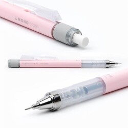 Tombow MONO Graph Mekanik Kurşun Kalem 0.5 mm PASTEL MERCAN PEMBE - 1