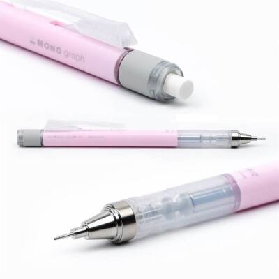 Tombow MONO Graph Mekanik Kurşun Kalem 0.5 mm PASTEL SAKURA PEMBE - 1