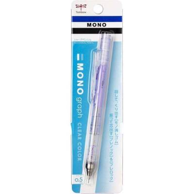 Tombow MONO Graph Mekanik Kurşun Kalem 0.5mm Şeffaf Mor - 1