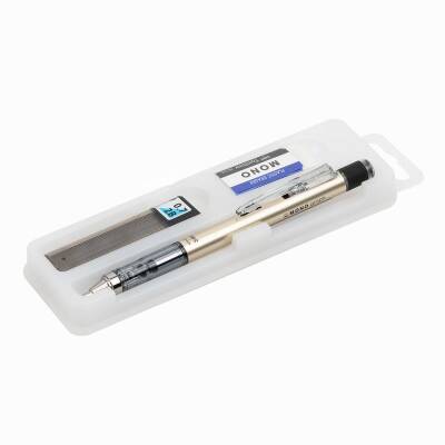 Tombow MONO Graph Mekanik Kurşun Kalem 0.7mm + Uç + Silgi ALTIN - 1